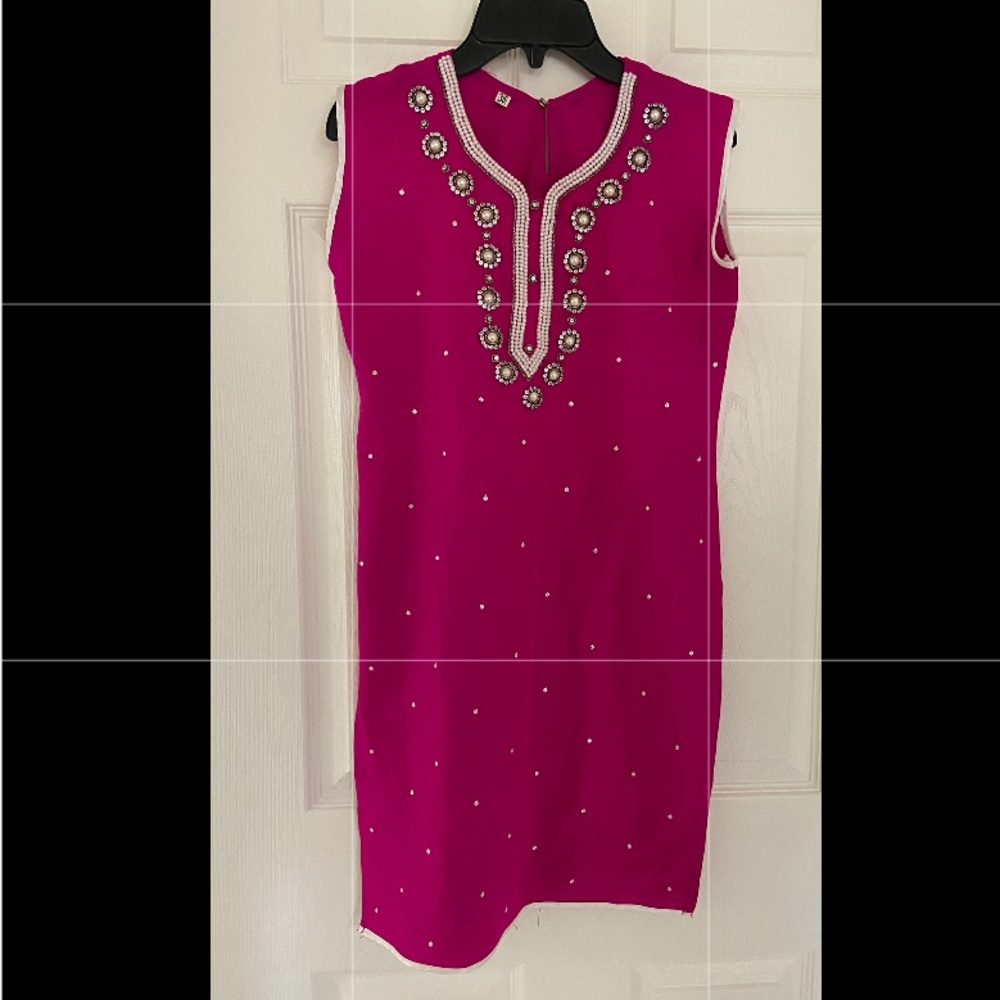 kids magenta shalwar kameez